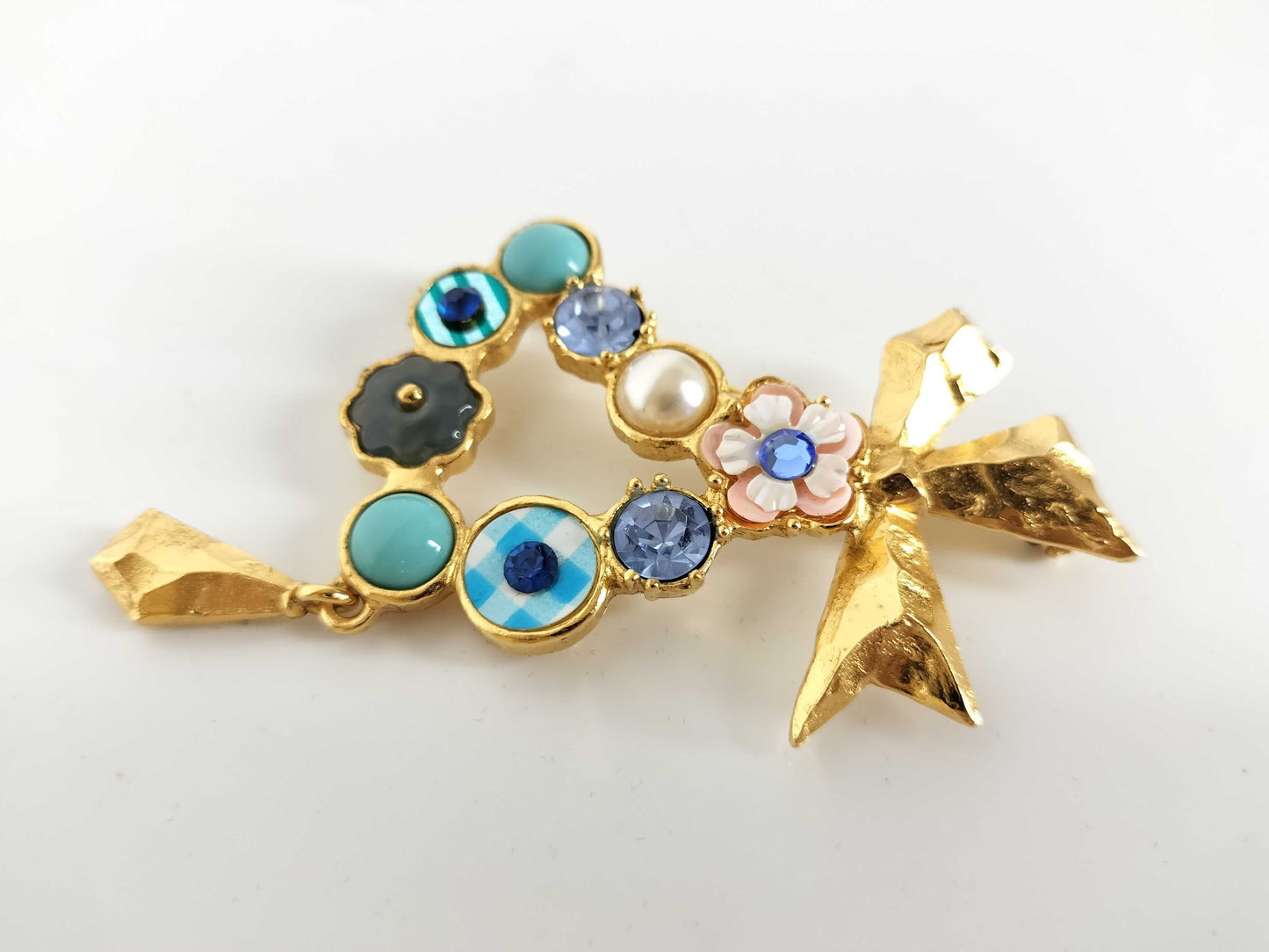 Christian Lacroix Blue Base Stone Brooch