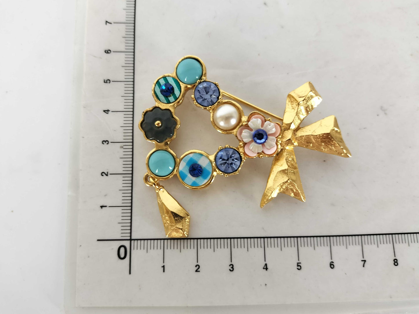 Christian Lacroix Blue Base Stone Brooch
