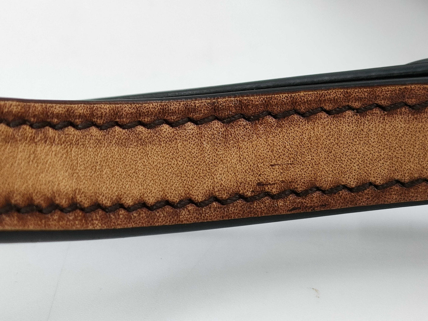 Berluti Rosewood Scritto Leather Pouch Bag