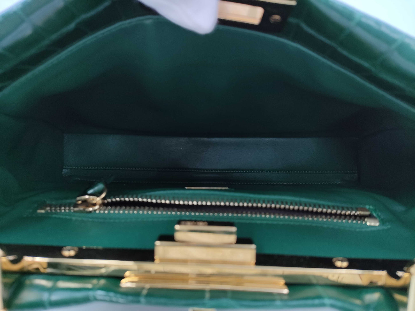 FENDI Exotic Leather Croco Matte 2-Way Bag