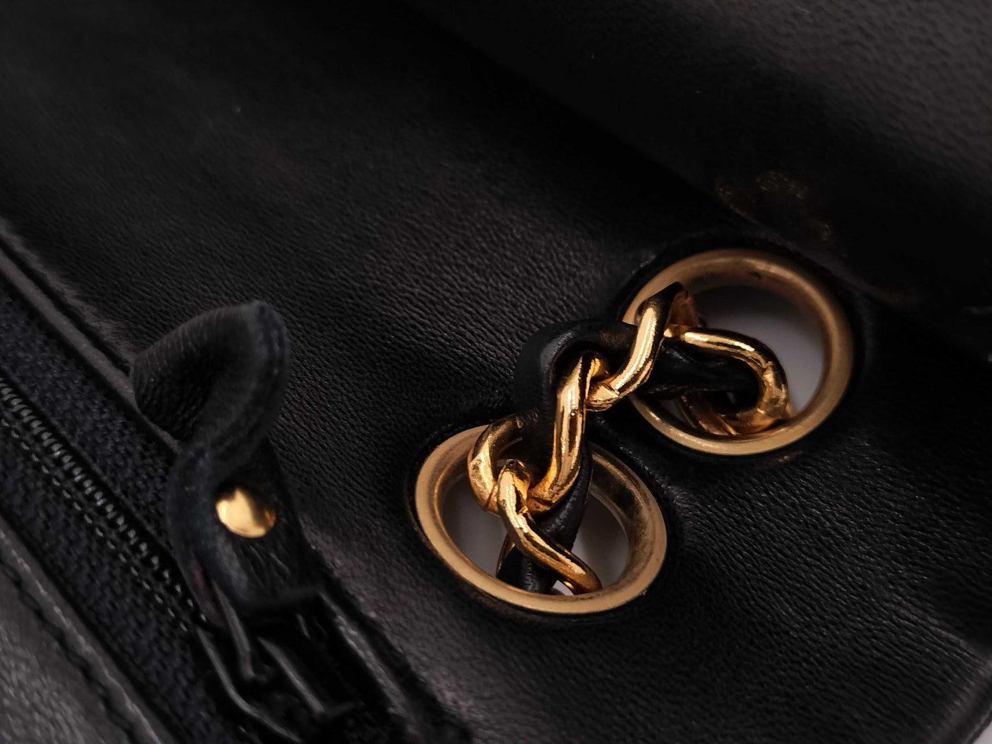 CHANEL Lambskin Matelasse 23 Double Flap Shoulder Bag