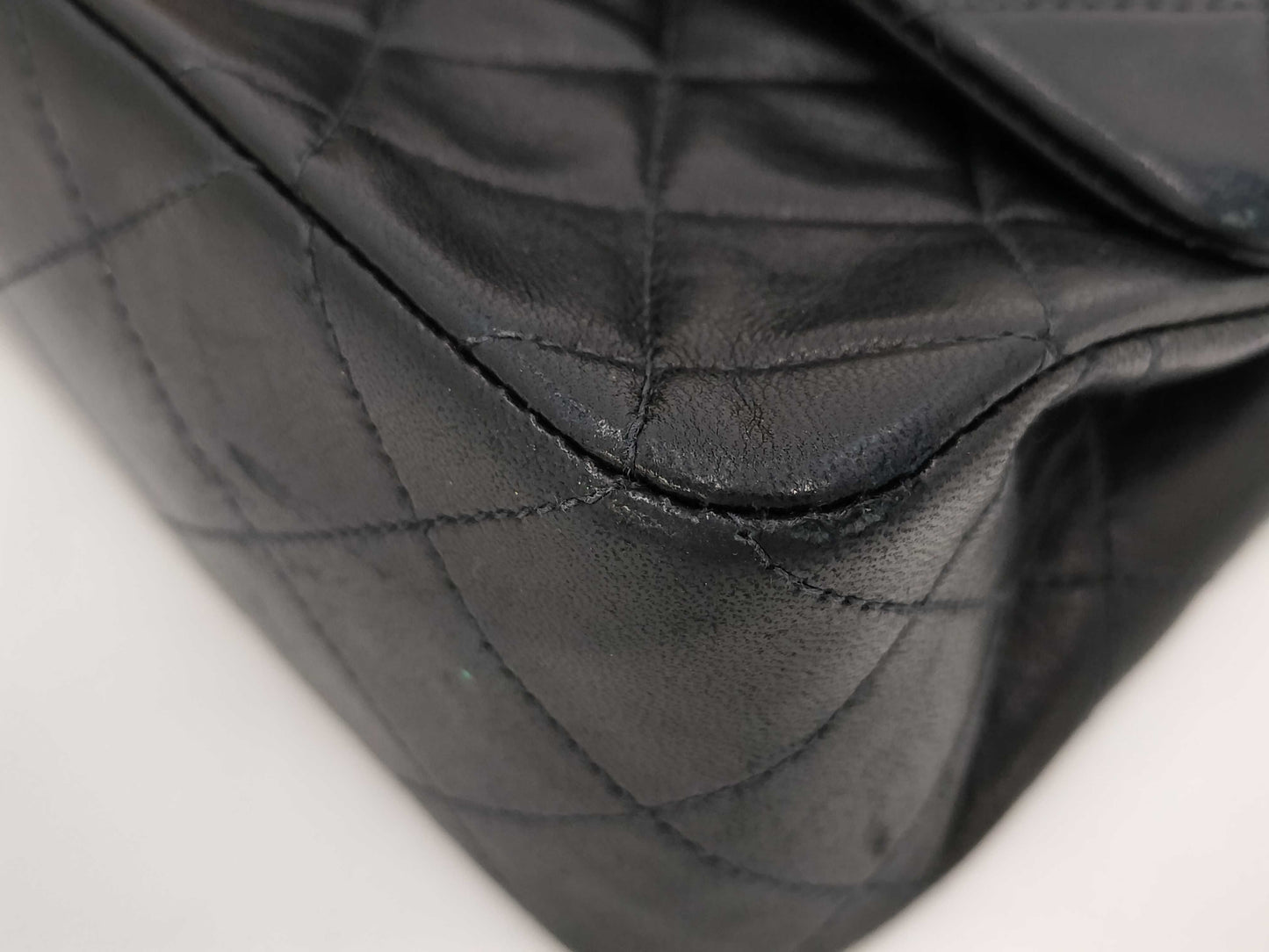 CHANEL Lambskin Matelasse 23 Double Flap Shoulder Bag