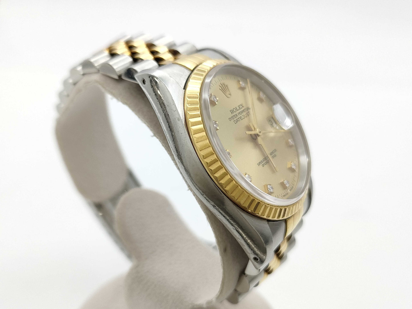 ROLEX 16233G X346846 Champagne Dial Boys' Watch