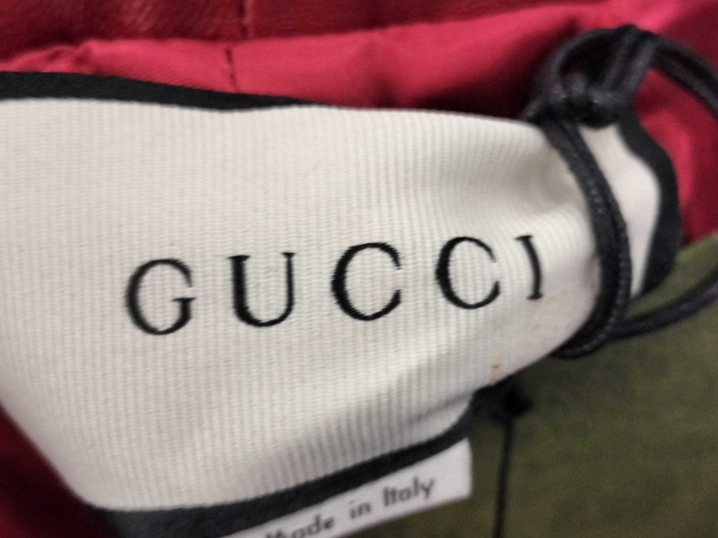 GUCCI Leather Red Pants 629532