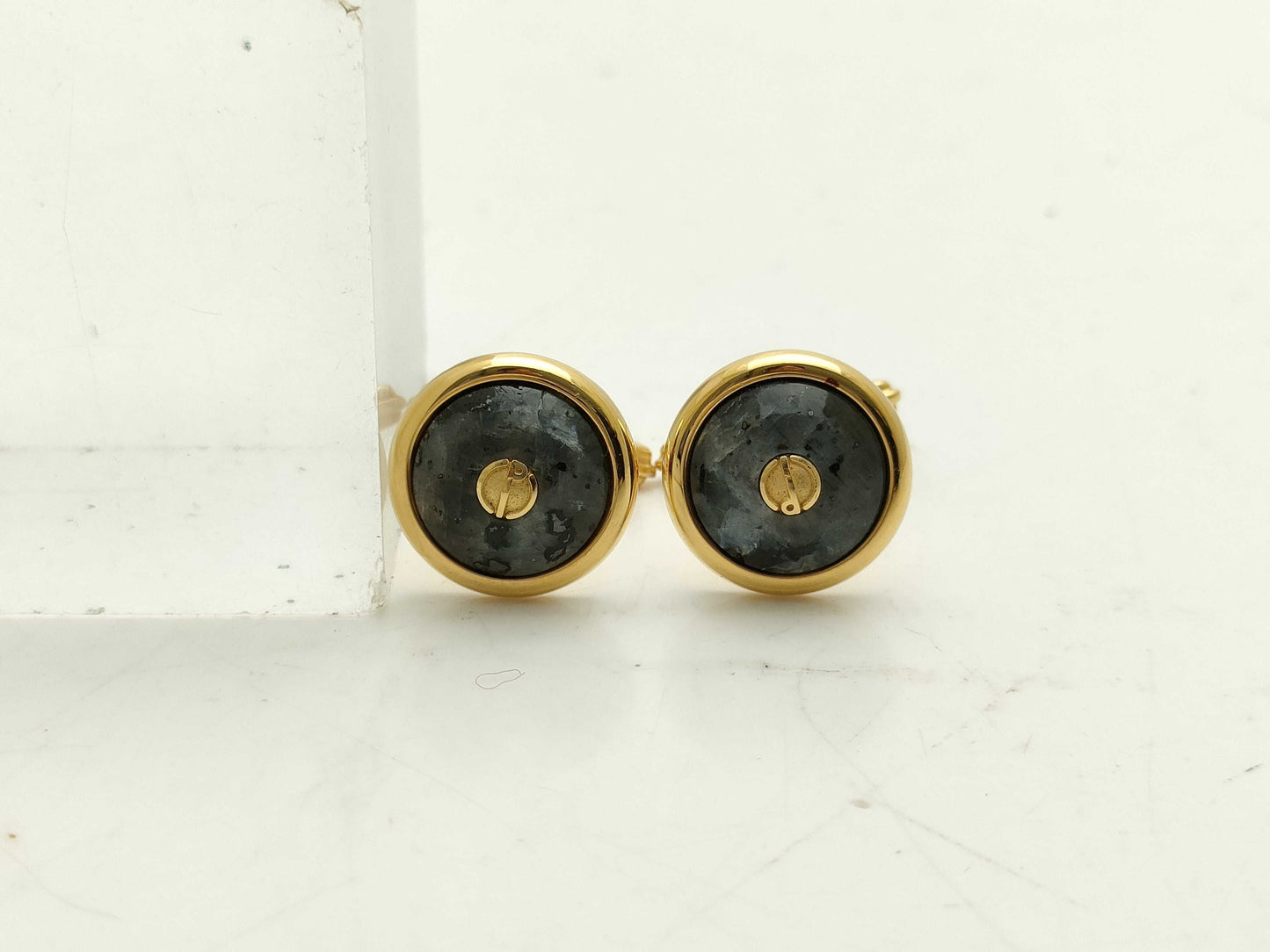 dunhill Natural Stone Cufflinks K Other 8.9g Tie Clips & Cufflinks