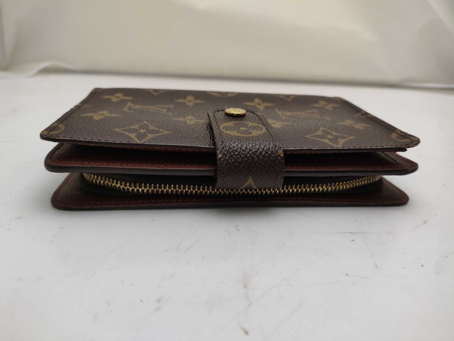 LOUIS VUITTON Monogram M61207 Porto Papier Zip Wallet