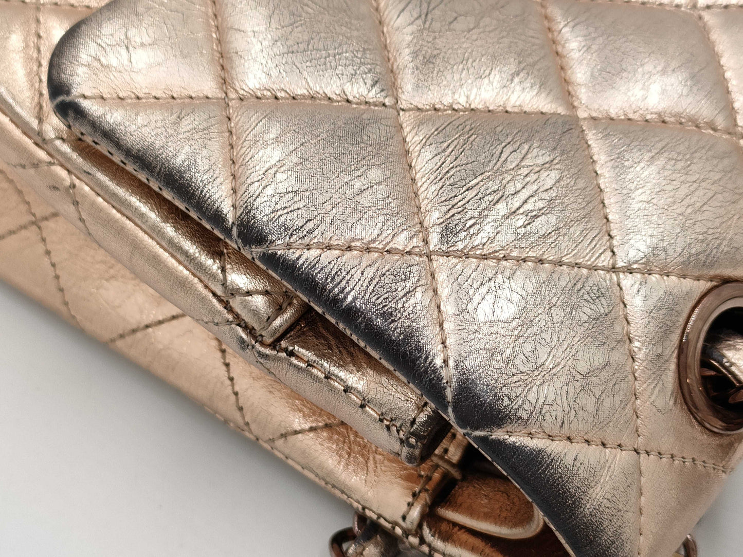 CHANEL Lambskin Matelasse Double Flap Shoulder Bag, 2008 Tokyo Limited Edition, Karl Lagerfeld Signed