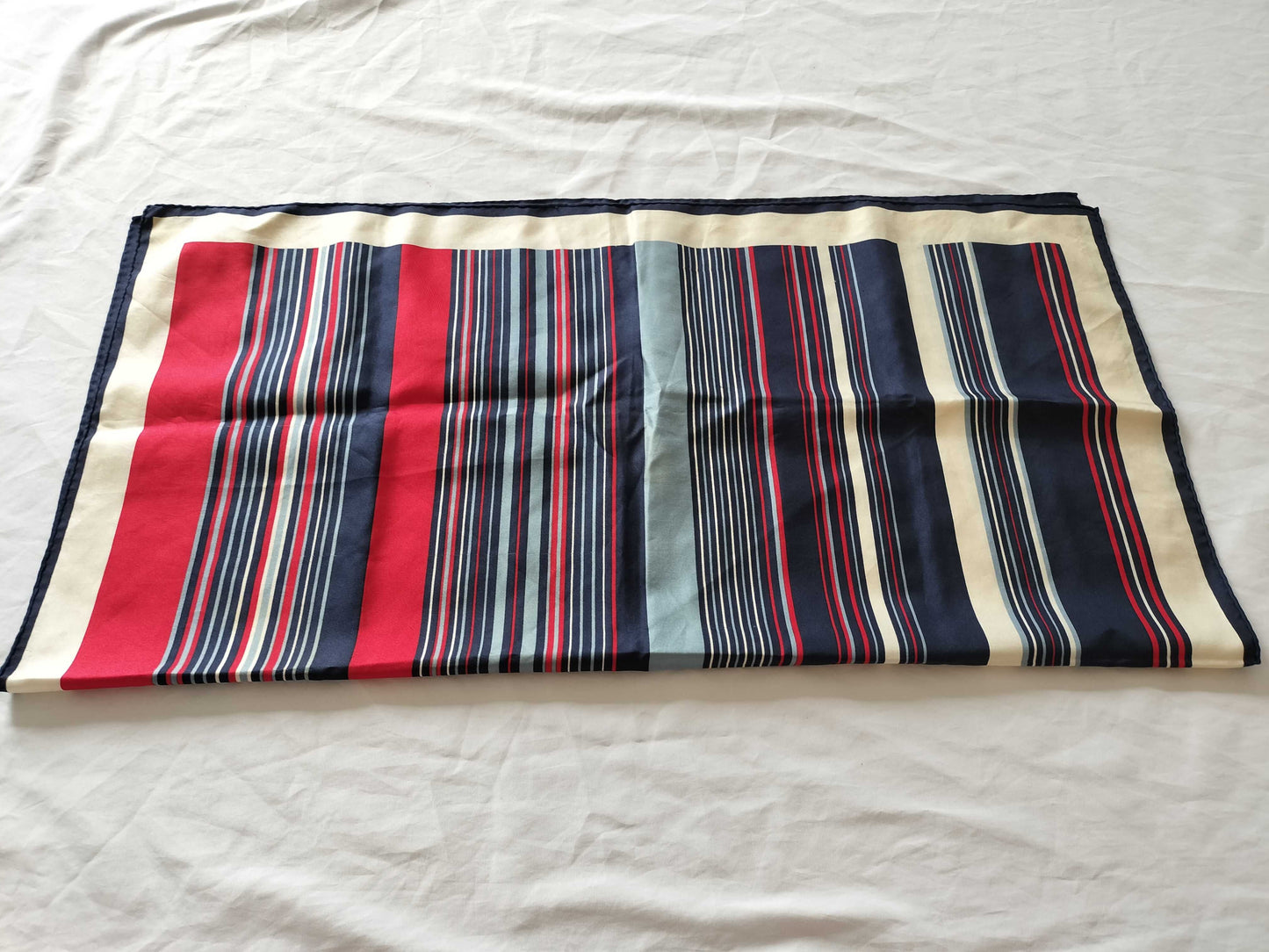 (10462_0316) SAINT LAURENT Silk Scarf Saint Laurent 2 Pieces Scarf