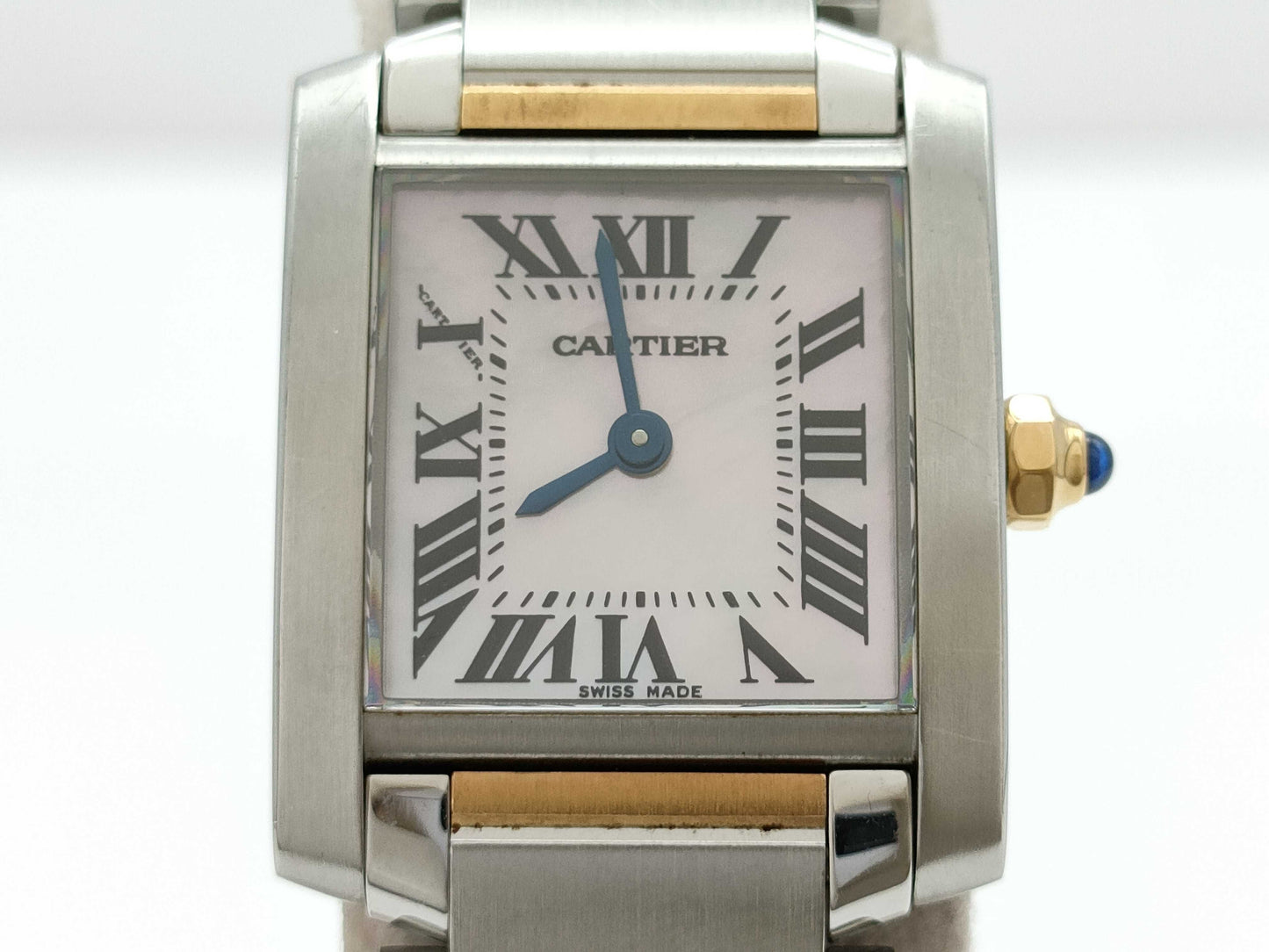 Cartier Tank Française SM W51027Q4 2384800592UF Pink Shell Dial Quartz Women's Watch