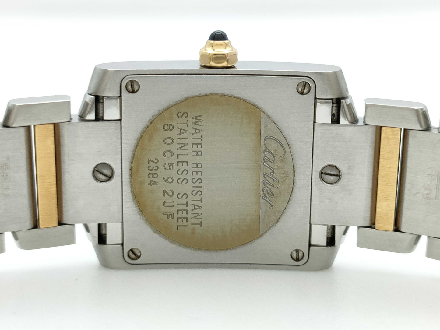 Cartier Tank Française SM W51027Q4 2384800592UF Pink Shell Dial Quartz Women's Watch