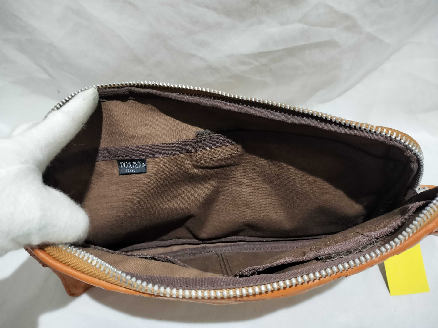 (10460_0303) PORTER Leather Waist Pouch Waist Bag
