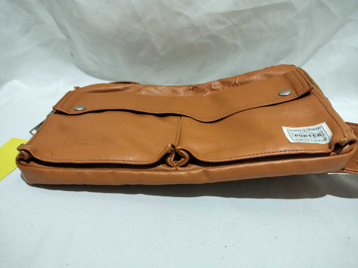 (10460_0303) PORTER Leather Waist Pouch Waist Bag