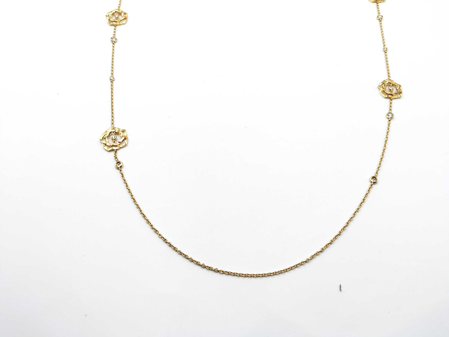 PIAGET Rose Diamond Necklace in Au750, 22.0g