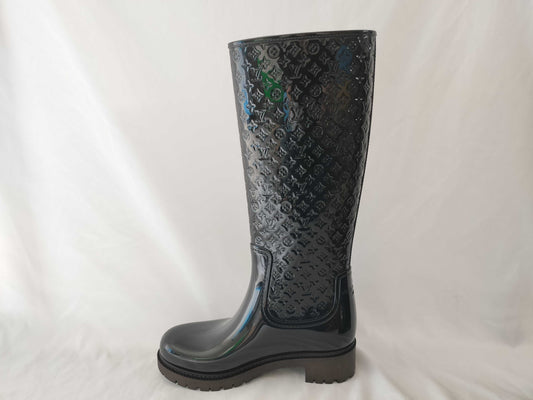 LOUIS VUITTON Monogram Drops Line Boots, Rain Boots, Other Shoes