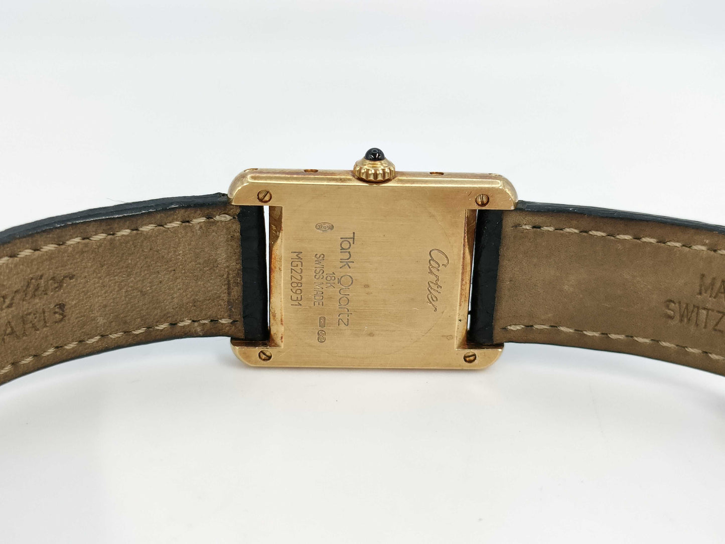 Cartier Tank Louis W1512756 W1512756 Quartz K18 Women's Watch