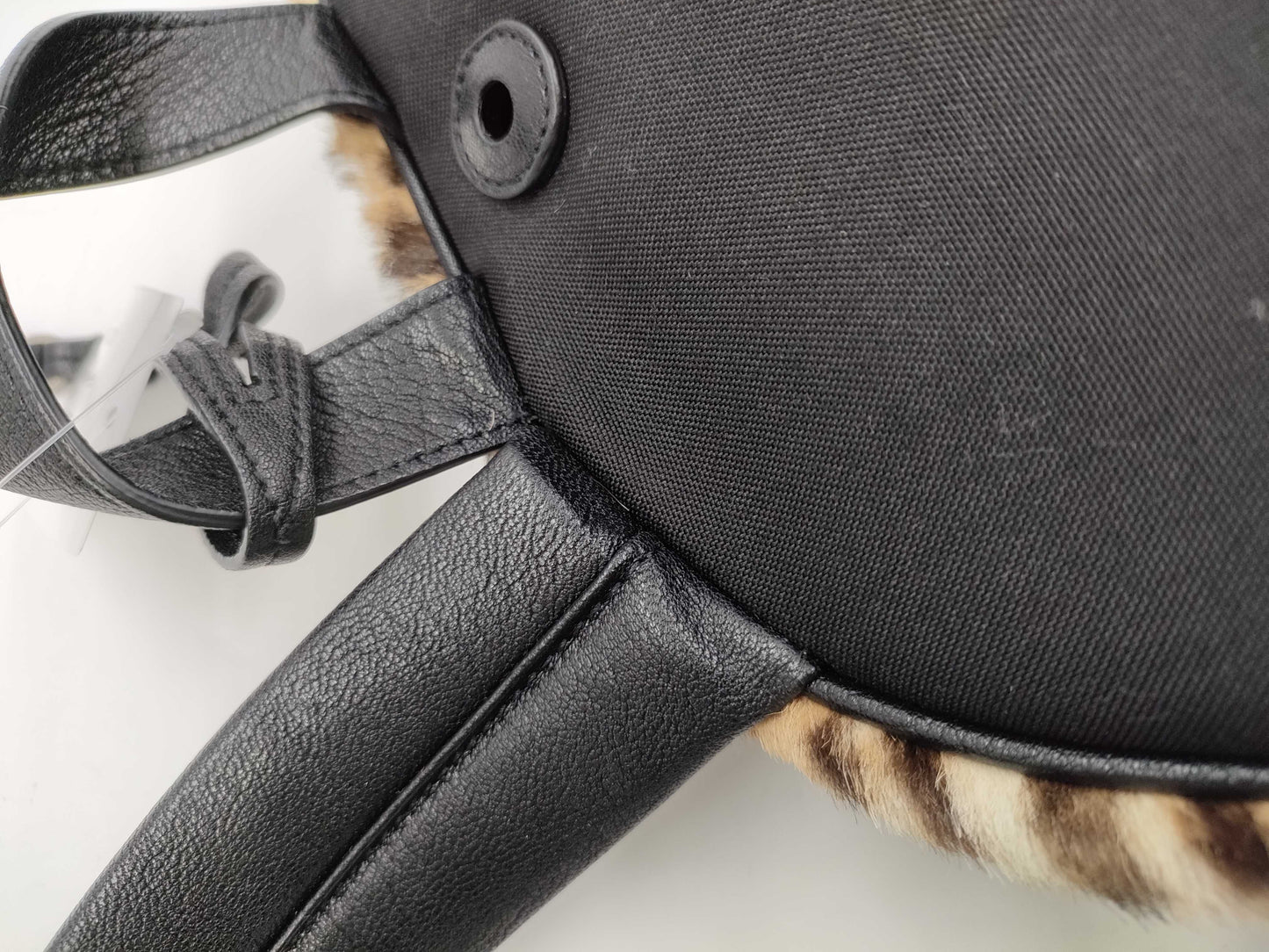 Yves Saint Laurent Fur Backpack