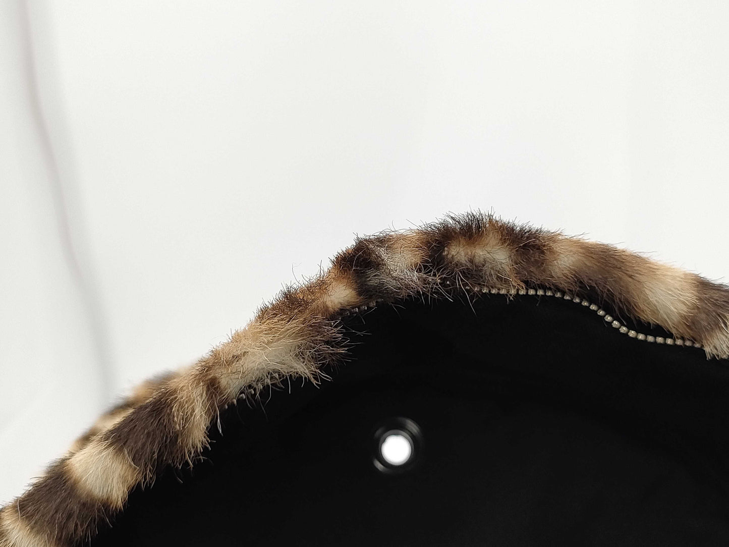 Yves Saint Laurent Fur Backpack