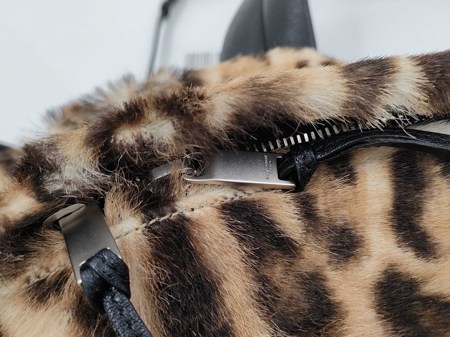 Yves Saint Laurent Fur Backpack