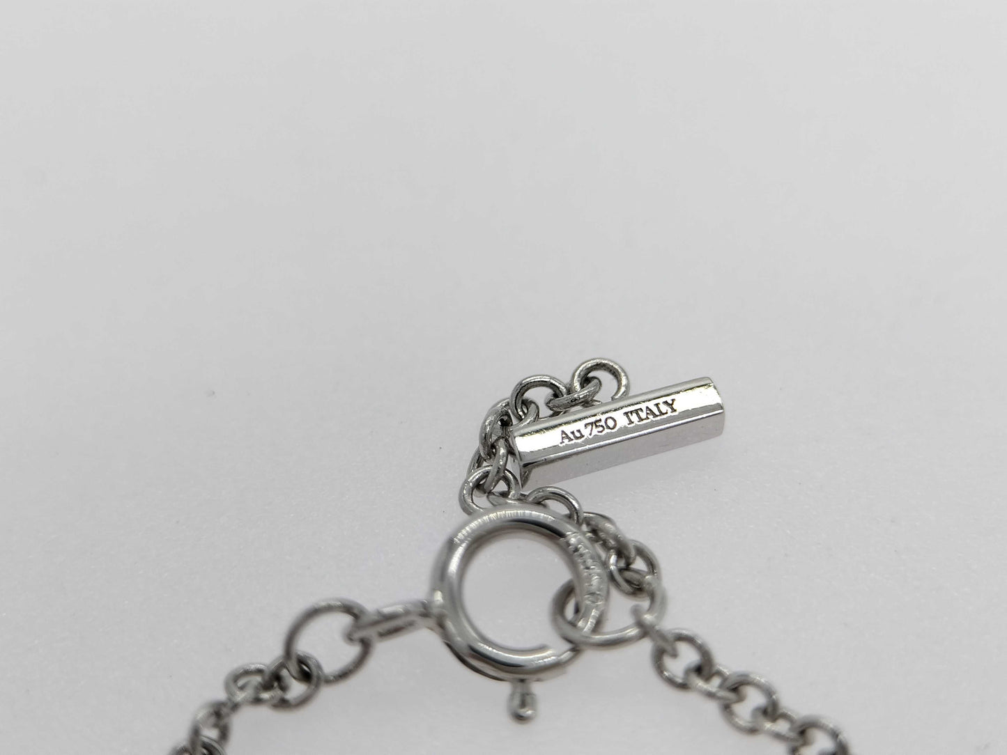 Tiffany & Co. T Smile Small Ruby WG Au750 2.9g Bracelet/Bangle