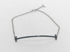 Tiffany & Co. T Smile Small Blue Topaz WG 750 2.7g Bracelet/Bangle