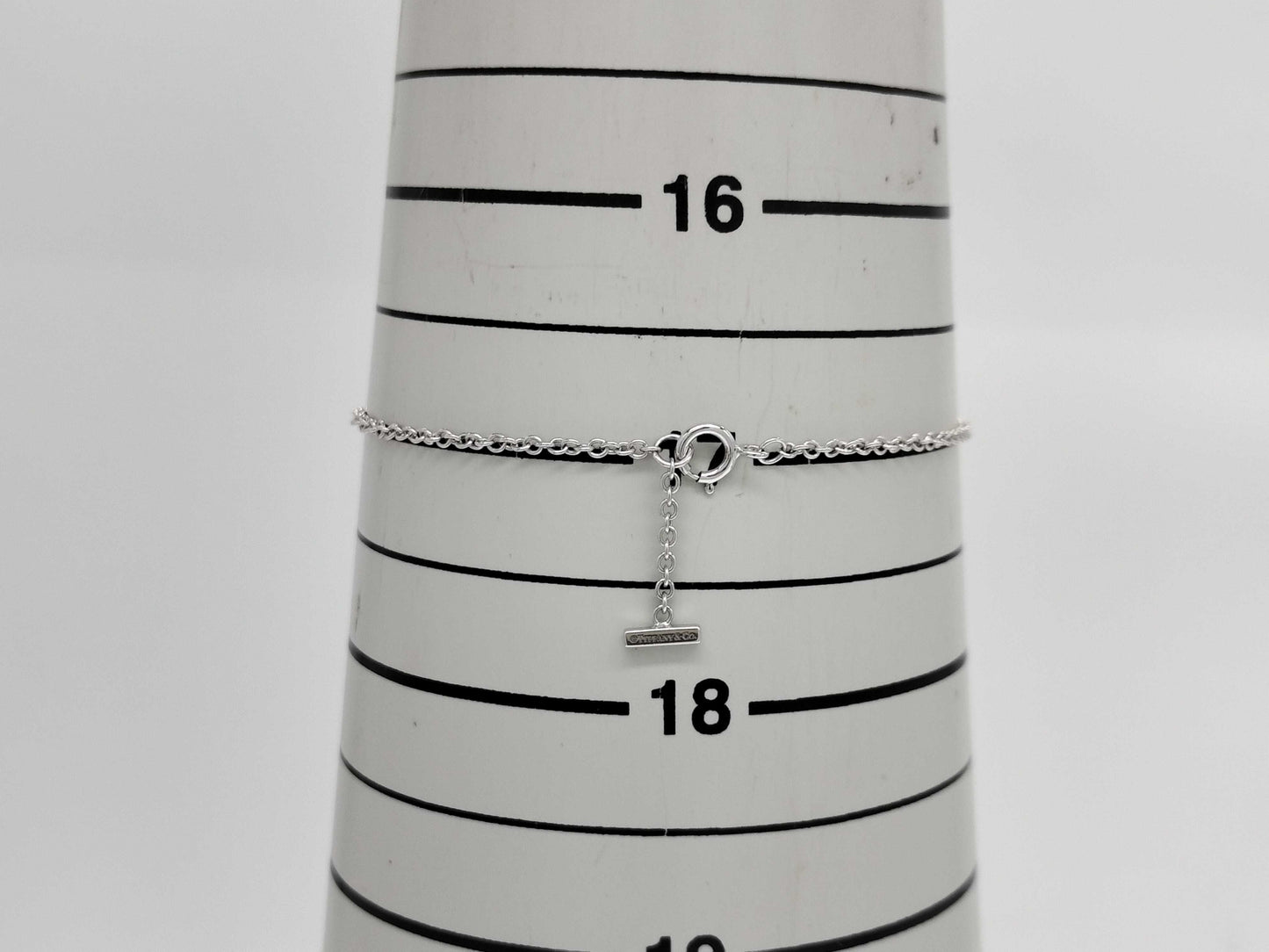 Tiffany & Co. T Smile Small Blue Topaz WG 750 2.7g Bracelet/Bangle