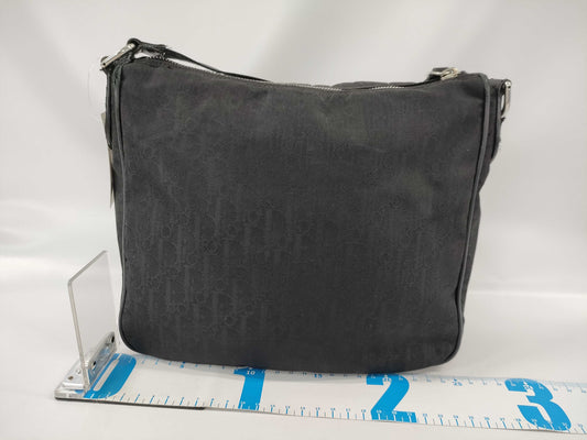 Dior Trotter Black Canvas Shoulder Bag