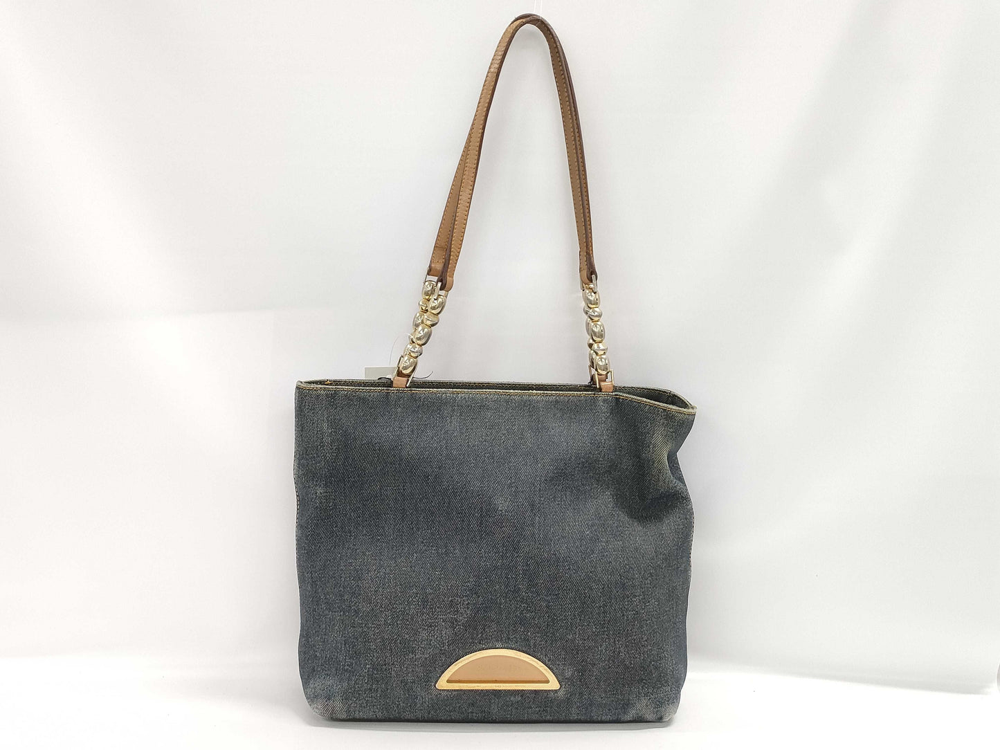 Dior Denim Maris Pearl Tote Bag Shoulder Bag