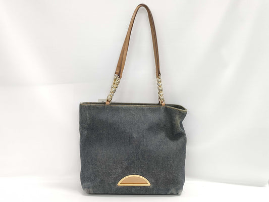 Dior Denim Maris Pearl Tote Bag Shoulder Bag