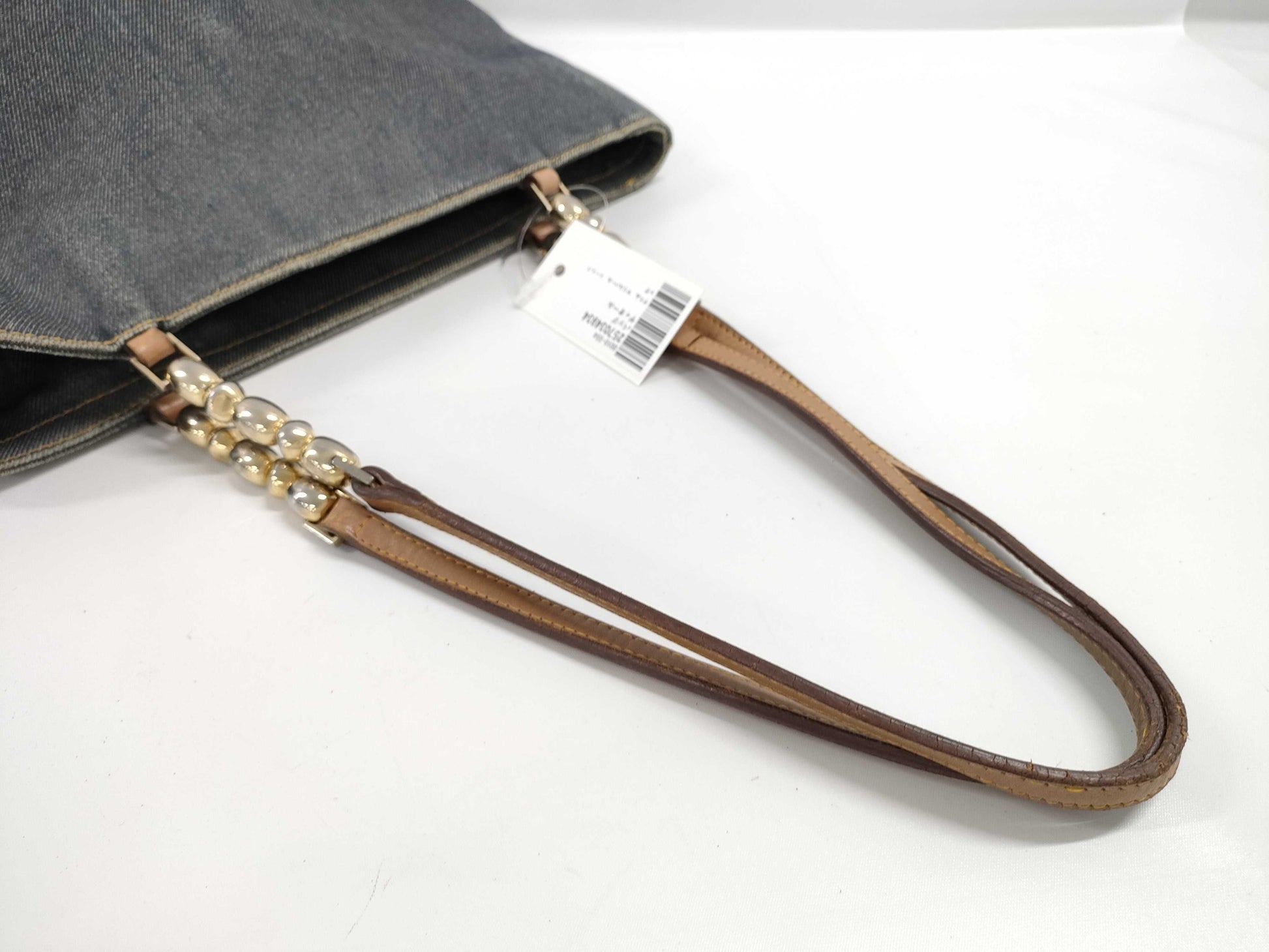 Dior Denim Maris Pearl Tote Bag Shoulder Bag