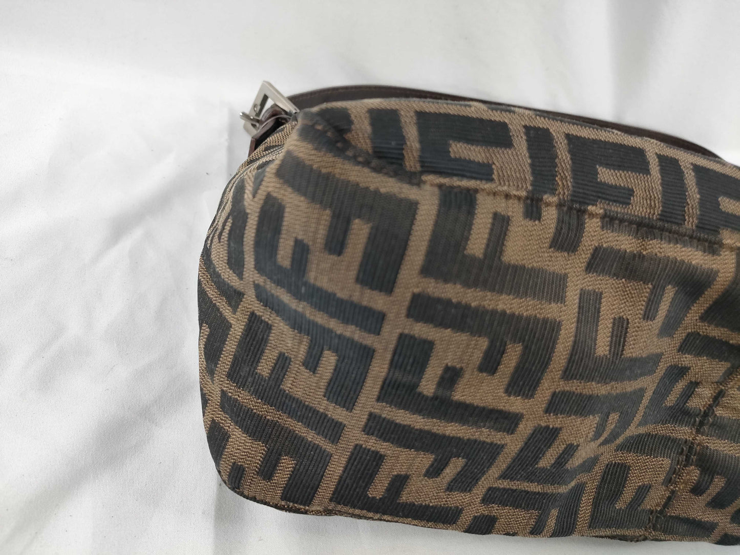FENDI Zucca Mamma Bucket Handbag