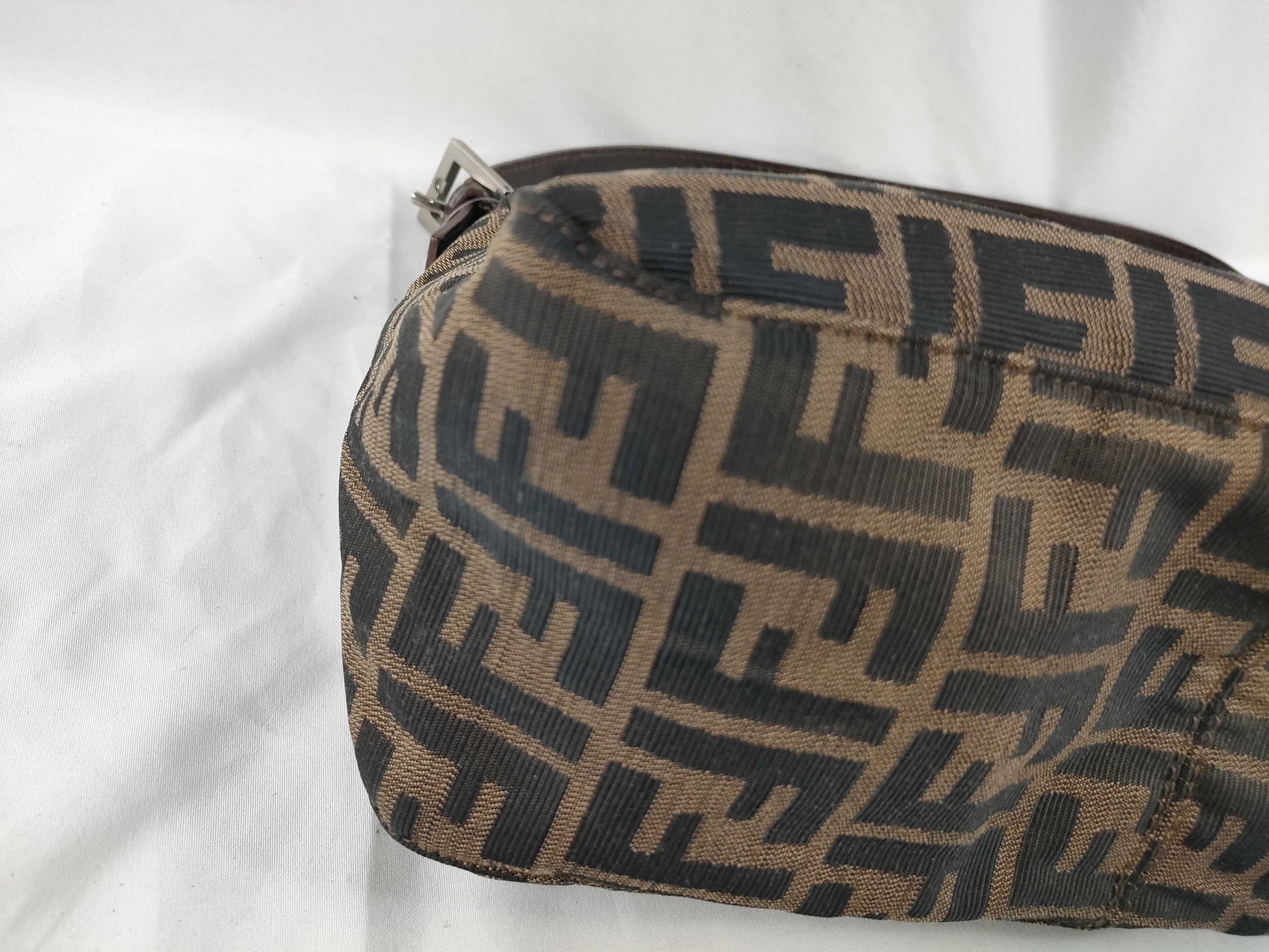 FENDI Zucca Mamma Bucket Handbag
