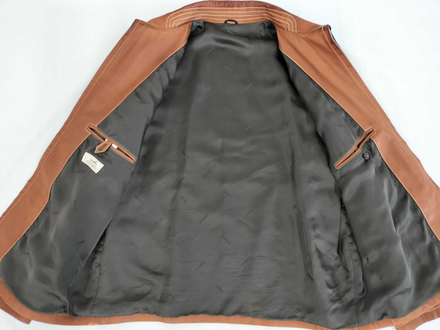 HERMES Calfskin/Leather Jacket Size 58 Jacket