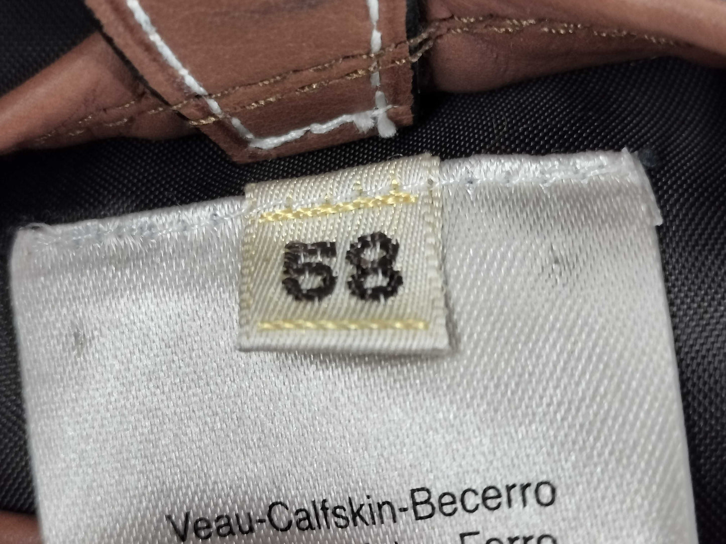HERMES Calfskin/Leather Jacket Size 58 Jacket