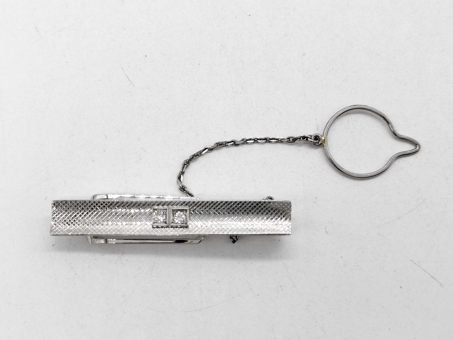 3-piece diamond PT900/PT850 23.1g Tie pin / cuff