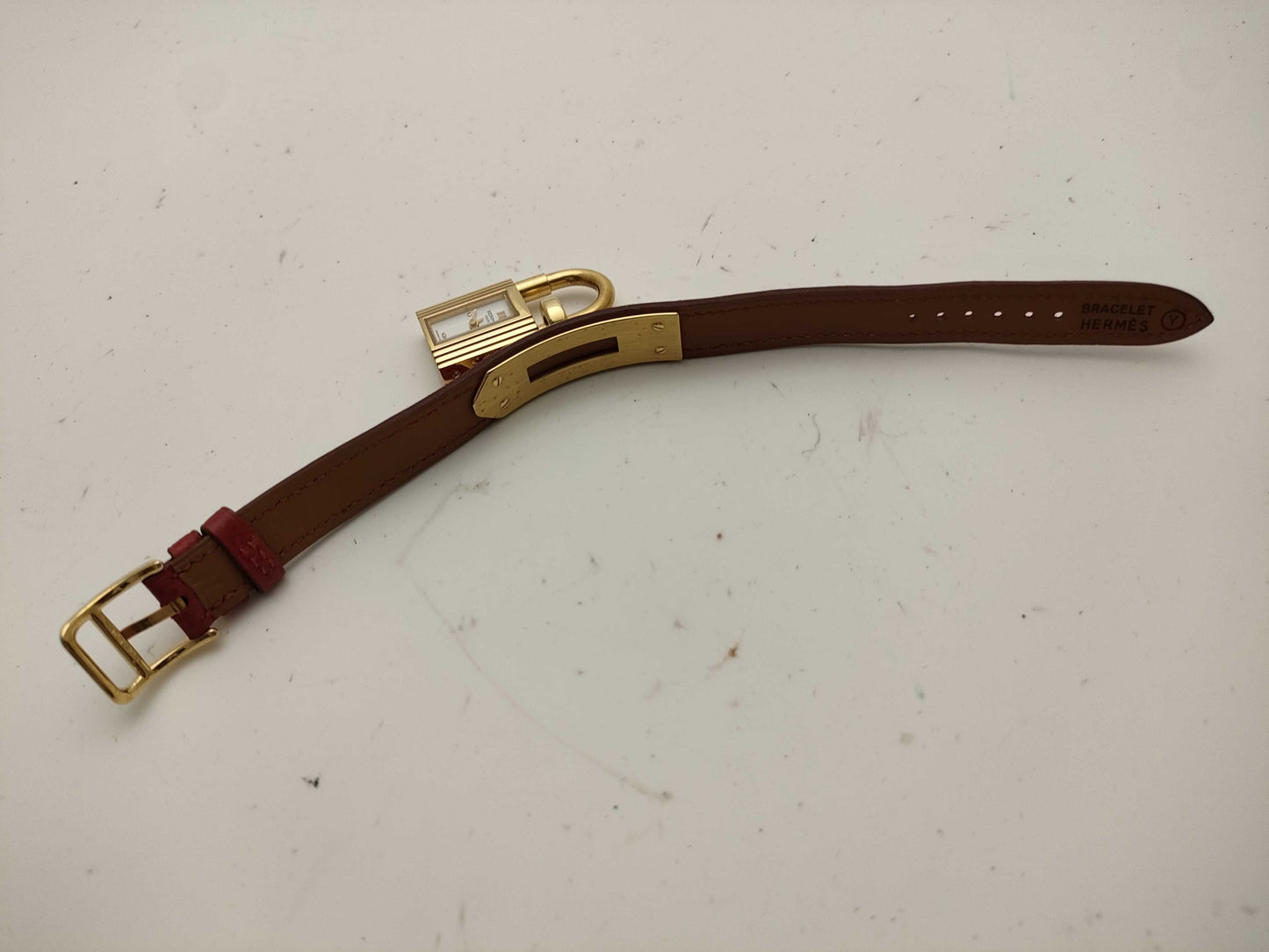 HERMES Kelly Kelly Watch 〇Y Unusual Women's Watch