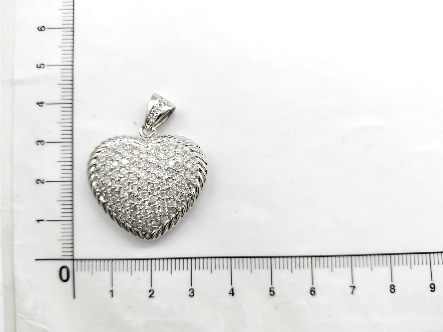 D3.00ct Pt900 14.8g Pendant Top