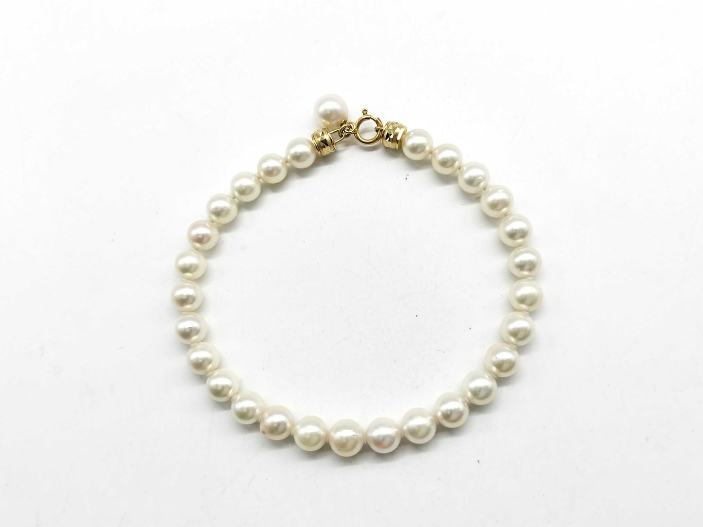 Pearl diameter 6.1mm/6.9mm K18/K2 10.7g Bracelet/Bangle
