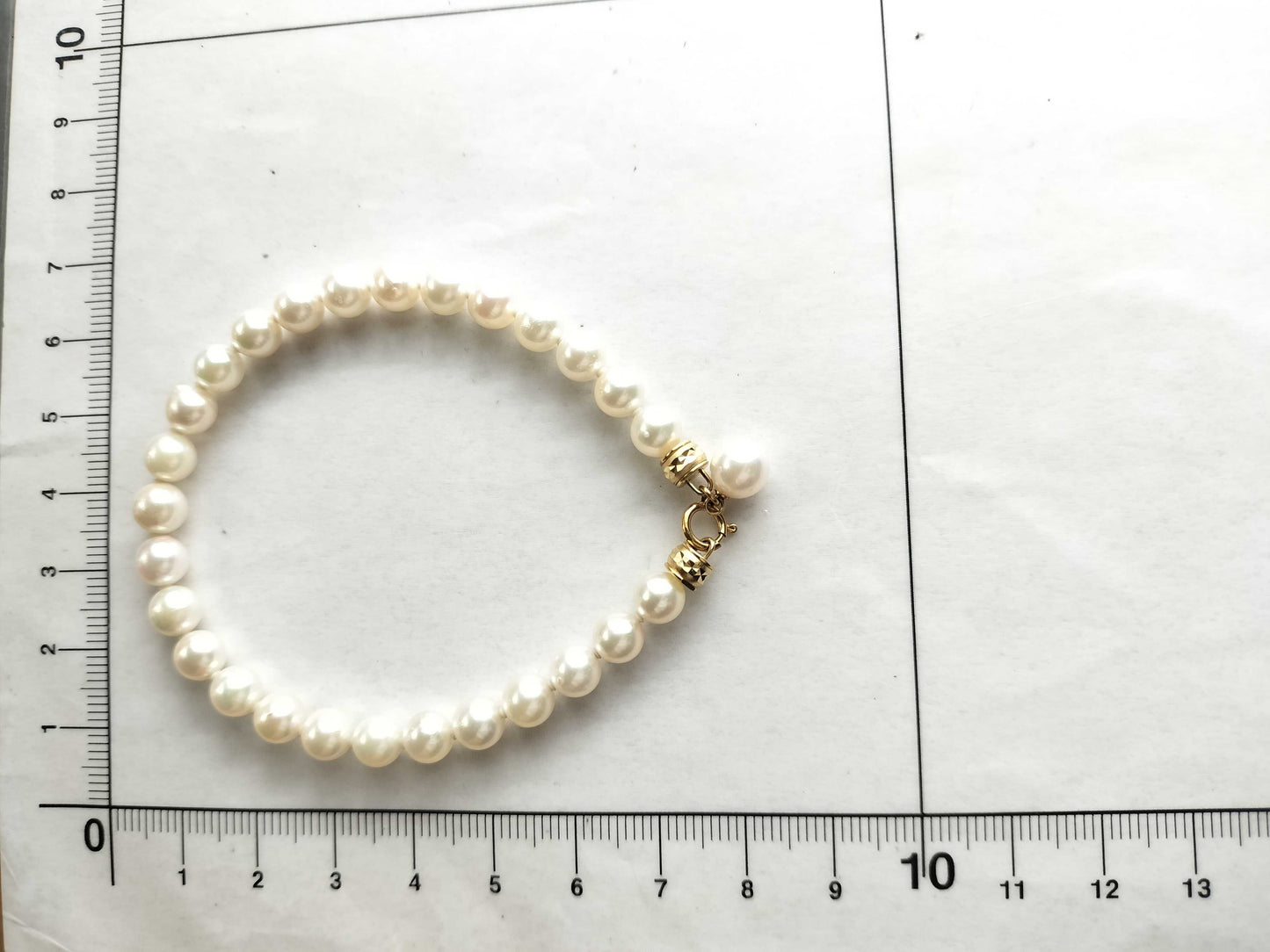 Pearl diameter 6.1mm/6.9mm K18/K2 10.7g Bracelet/Bangle