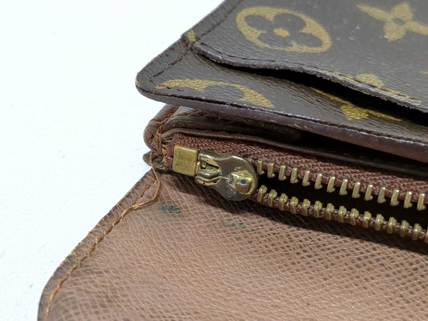 (10463_0009) LOUIS VUITTON Monogram Vuitton/Gucci/Celine Long Wallet 3 Pieces Wallet
