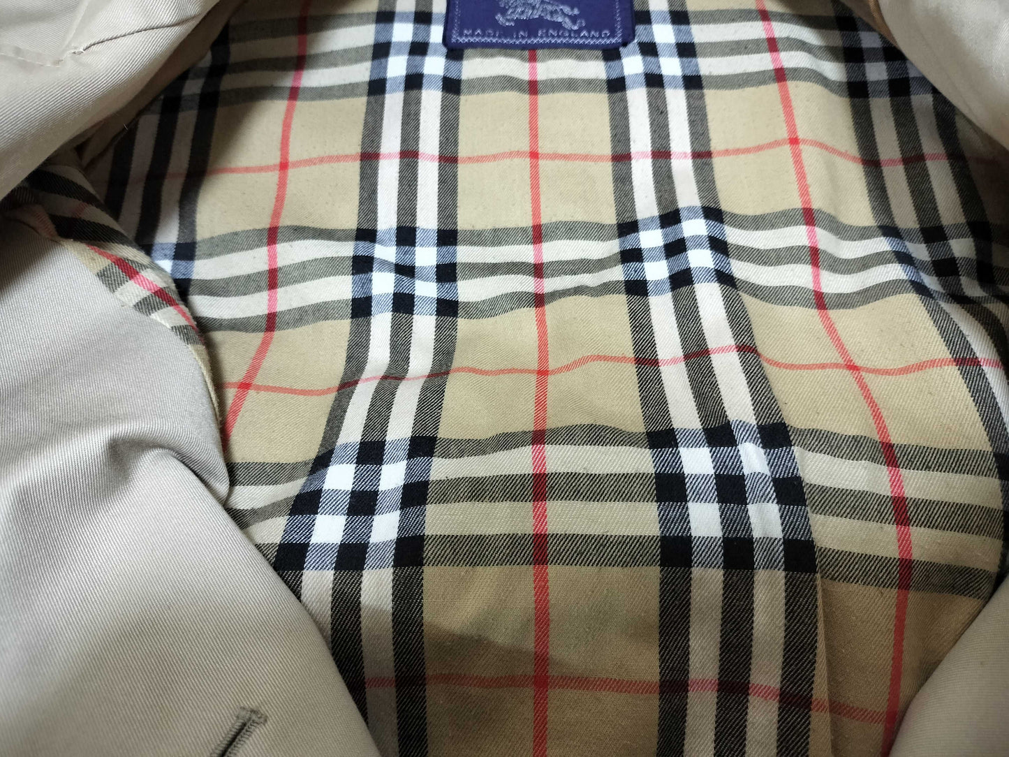 BURBERRY Trench Coat with Check Lining