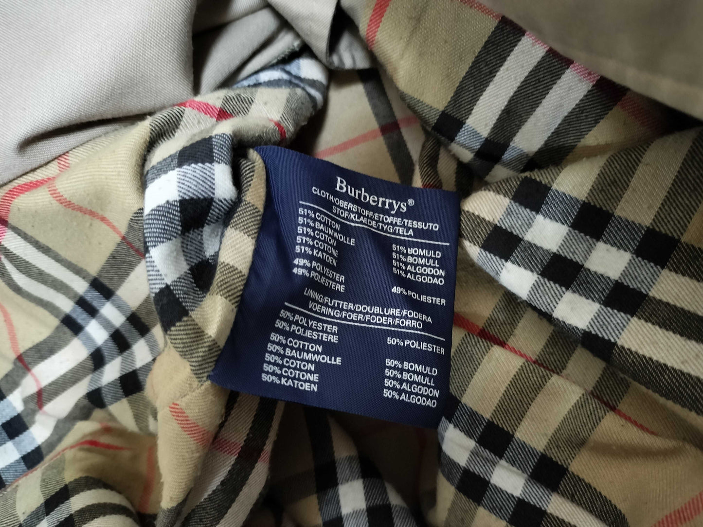 BURBERRY Trench Coat with Check Lining