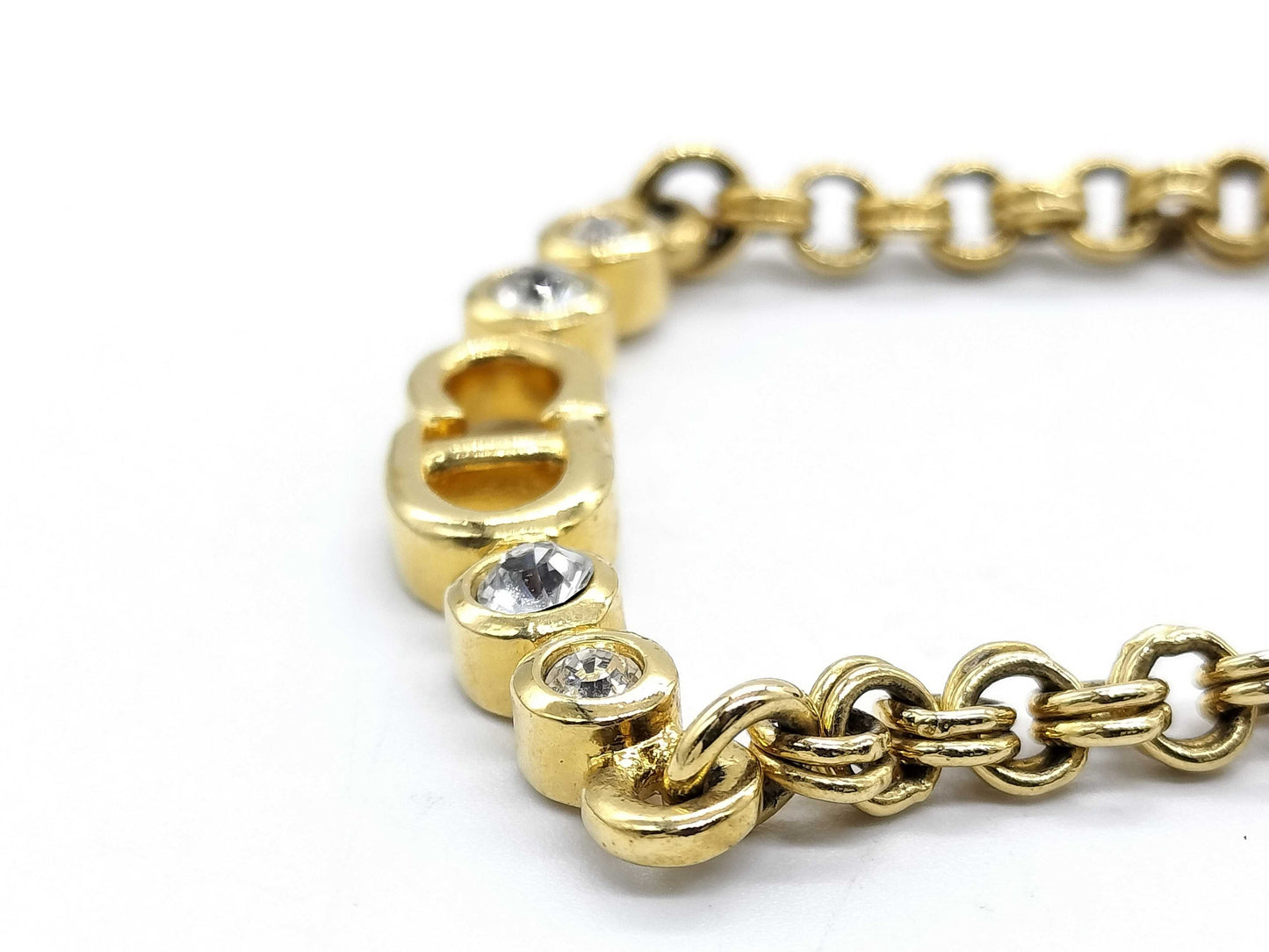 Dior Necklace CD Logo * Stone Necklace