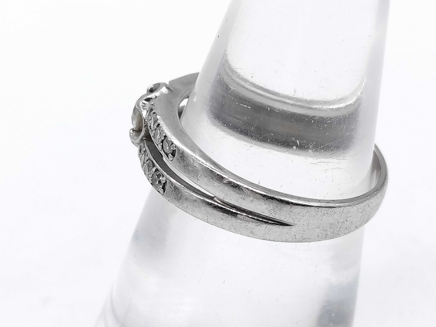 D0.15ct FD0.20ct Pt900 4.1g Ring