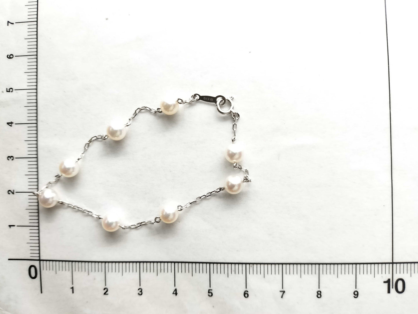 MIKIMOTO Pearl Bracelet/Bangle, Approx. 5.2mm Diameter, 18K Gold, 2.8g