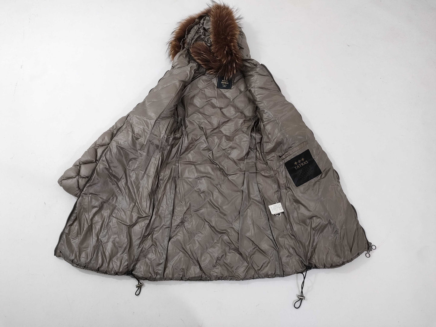 TATRAS LTA13A4224 Raccoon Fur Coat Size 03