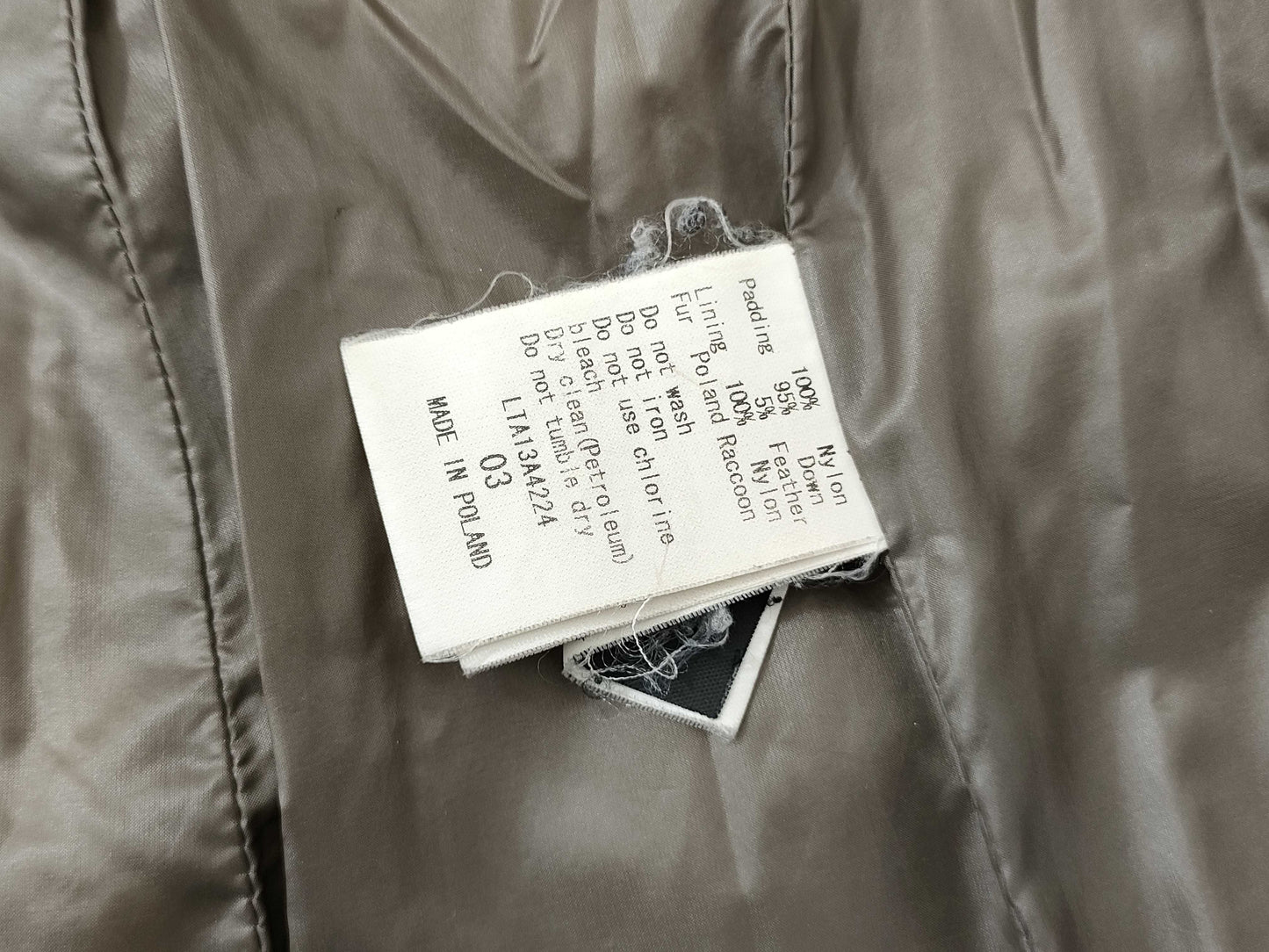 TATRAS LTA13A4224 Raccoon Fur Coat Size 03