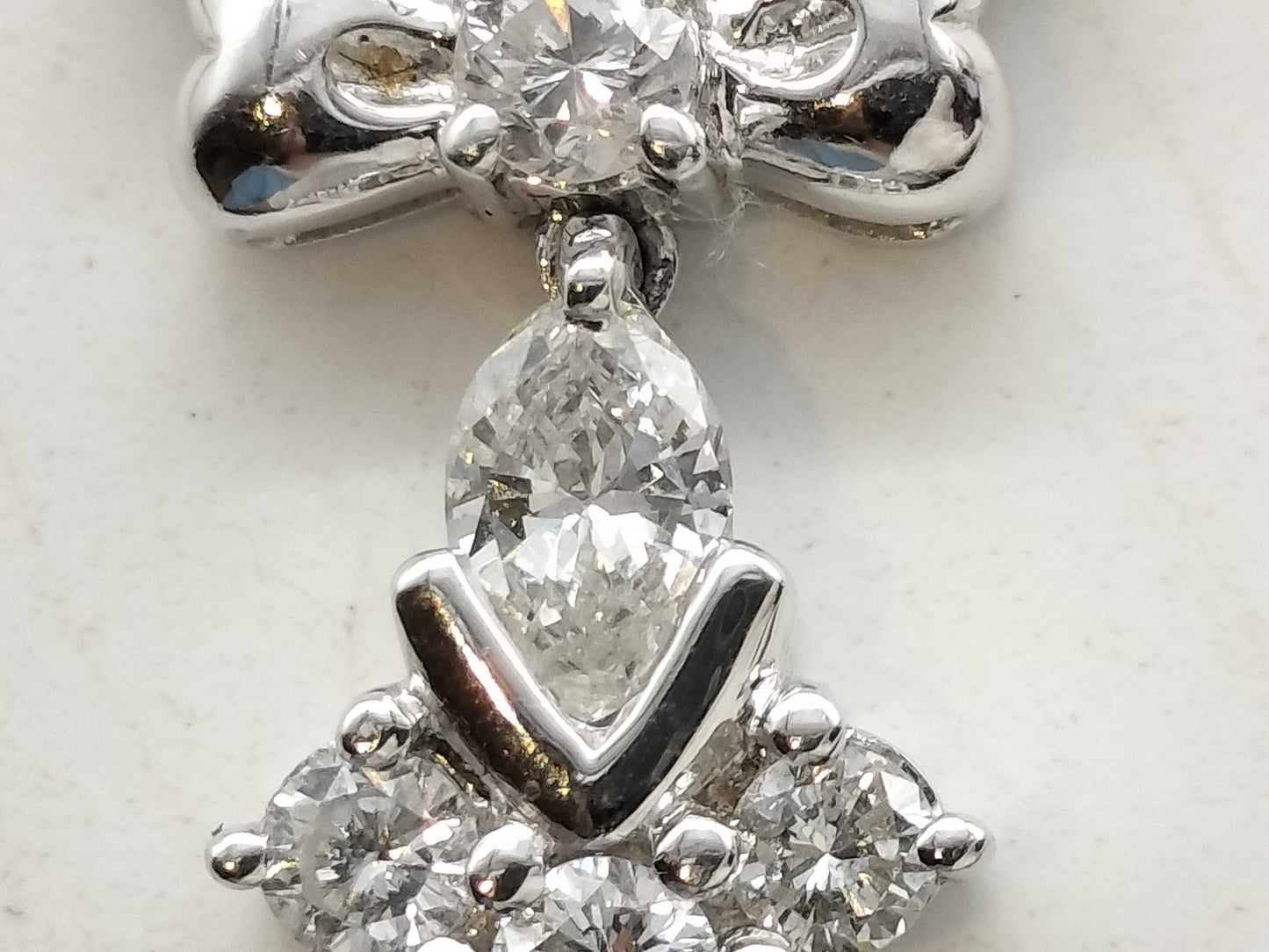 D1.61ct Pt900/850 14.0g Necklace