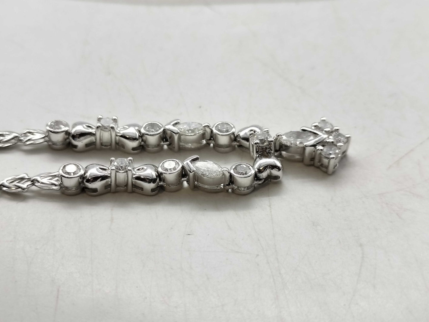 D1.61ct Pt900/850 14.0g Necklace