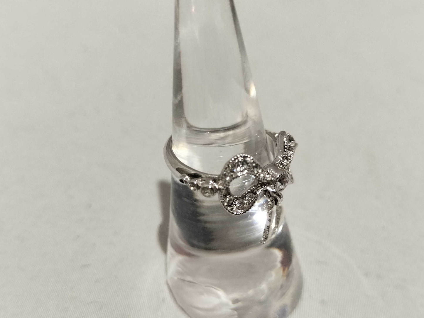 Dior Ribbon Rhinestone Ring