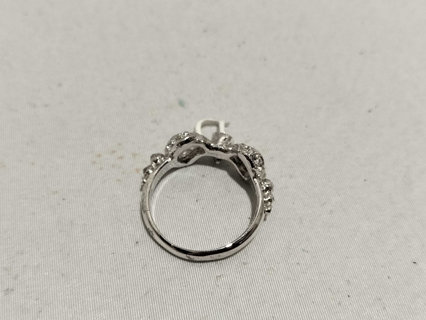 Dior Ribbon Rhinestone Ring